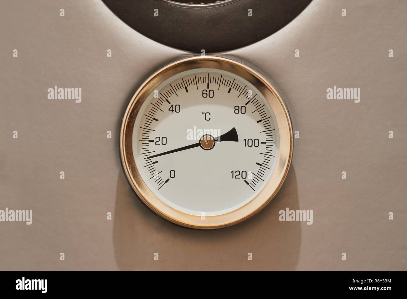 Hot water thermometer Stock Photo Alamy
