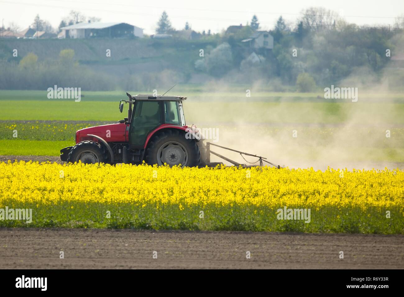 Tractor at work Stock Photo Alamy