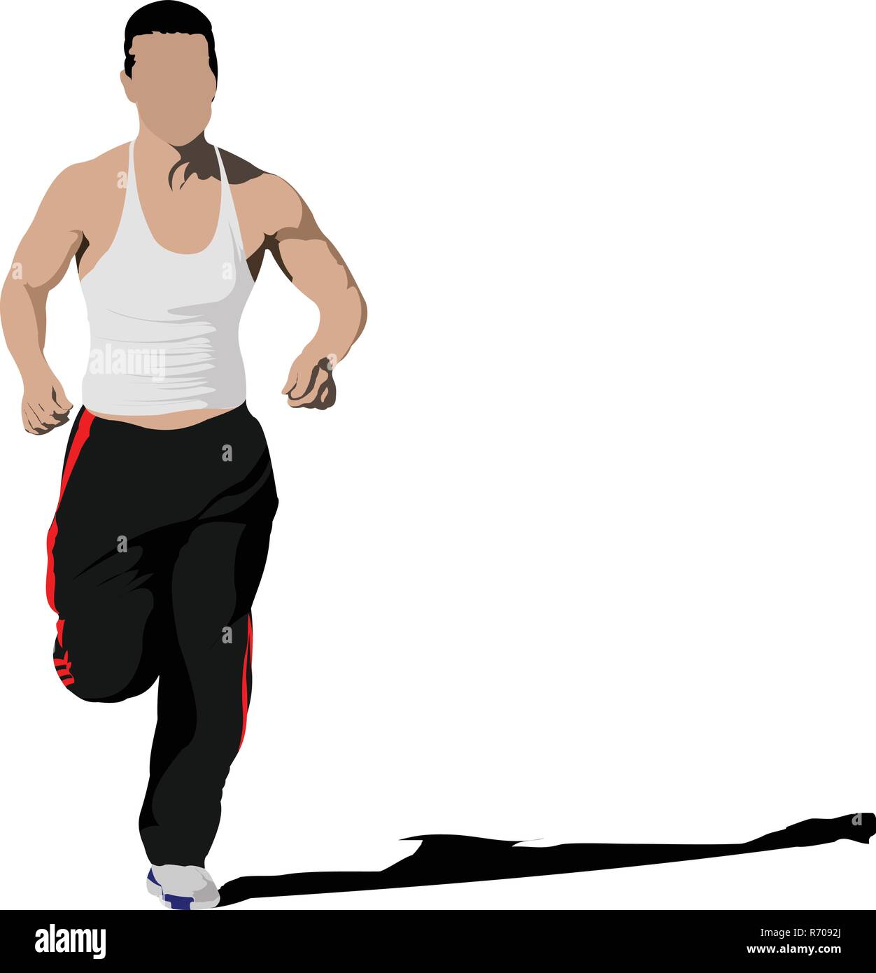The Running Man Vector Illustration Stock Vector Image Art Alamy