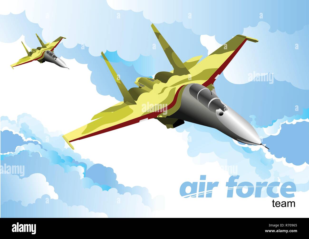 Air force team. Vector illustration Stock Vector Image & Art - Alamy