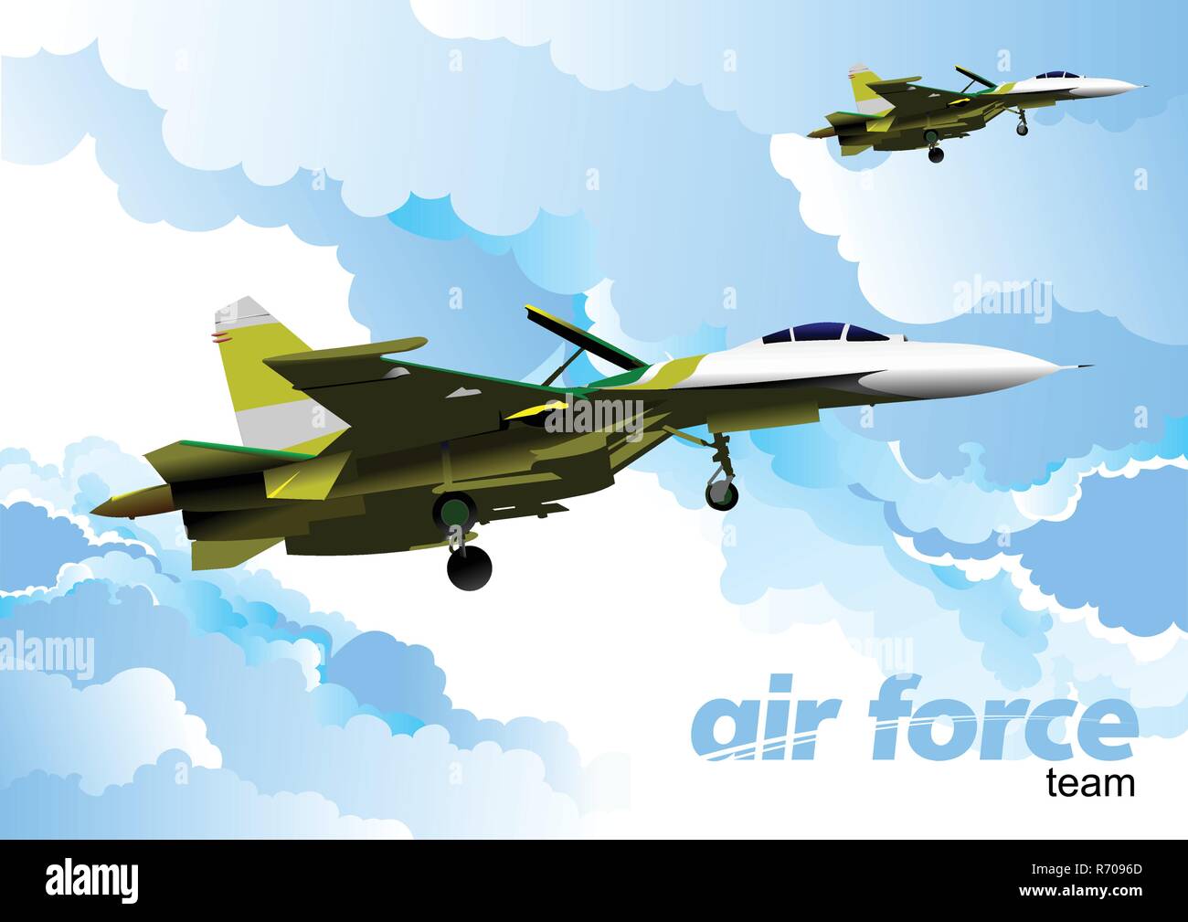 Air force team. Vector illustration Stock Vector Image & Art - Alamy