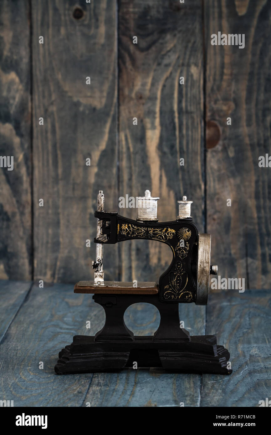 Small Nostalgic Decorative Sewing Machine Stock Photo Alamy
