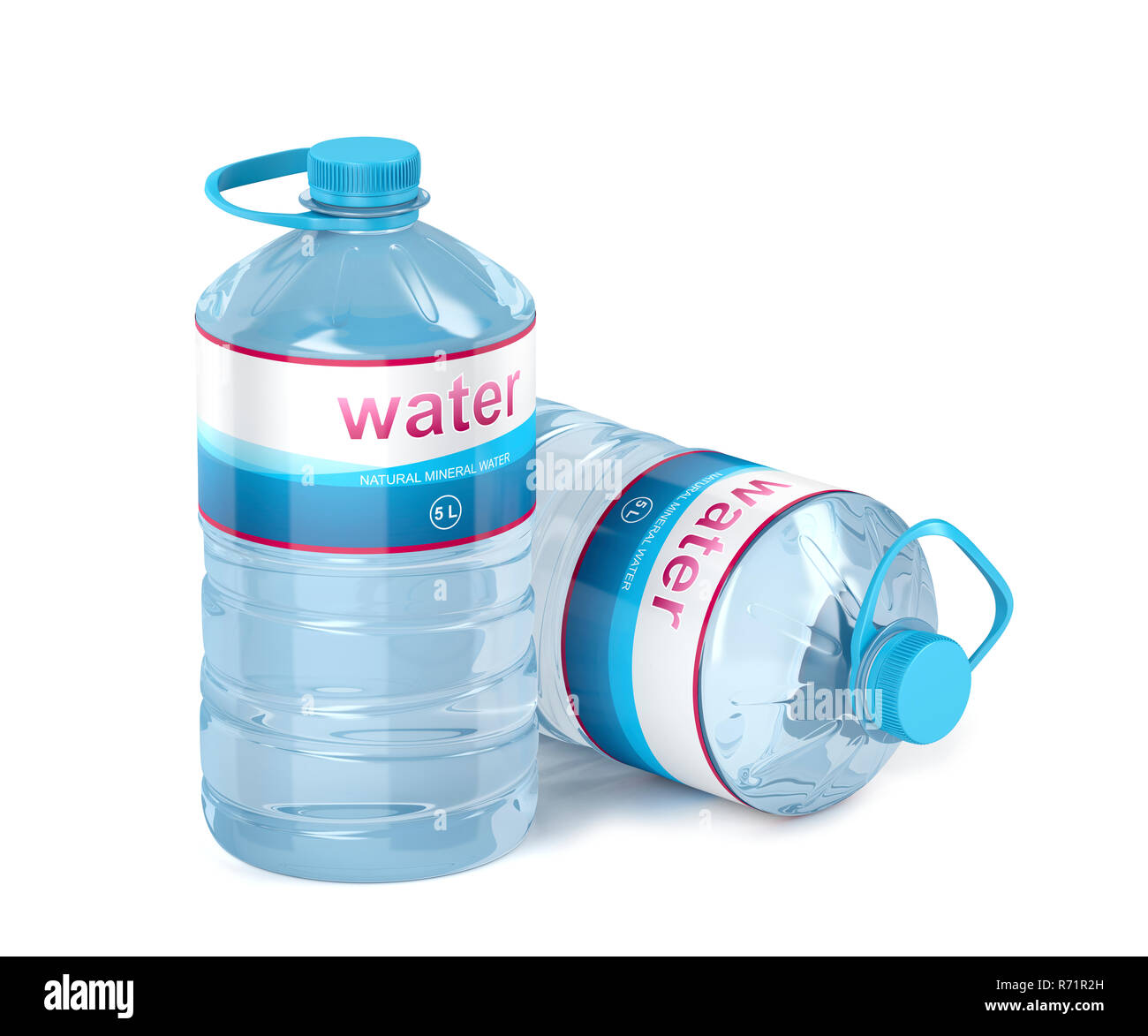 Two big water bottles Stock Photo Alamy