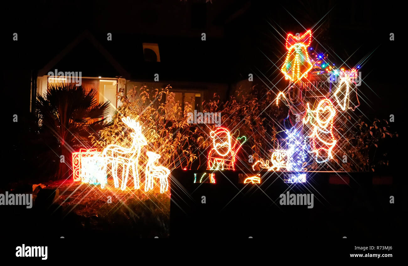 Christmas Lights 2018 Stock Photo Alamy