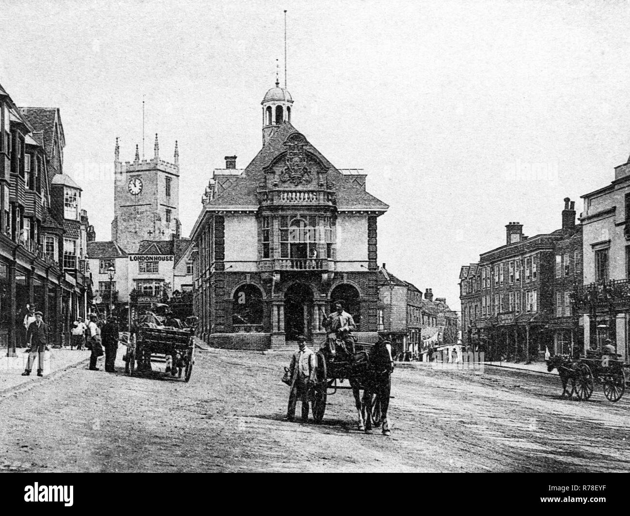 Town hall marlborough Black and White Stock Photos & Images Alamy