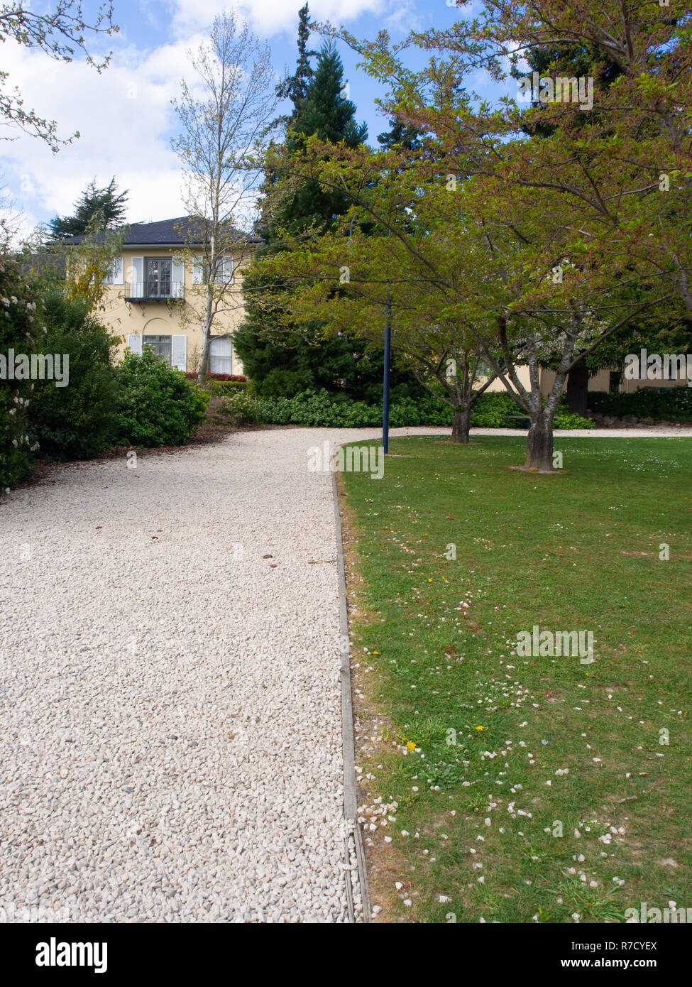 Gravel Path Through A Park Stock Photo Alamy