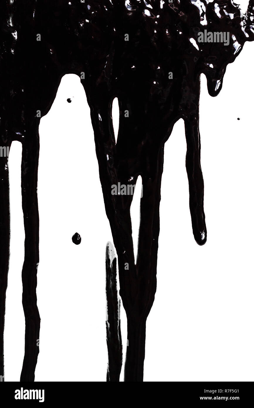 Black paint leaking Stock Photo Alamy