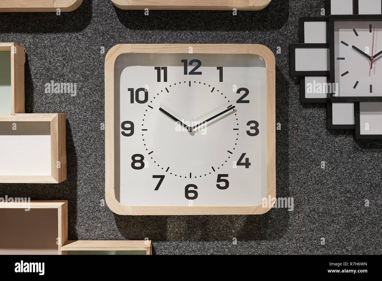 Clock on the wall Stock Photo Alamy
