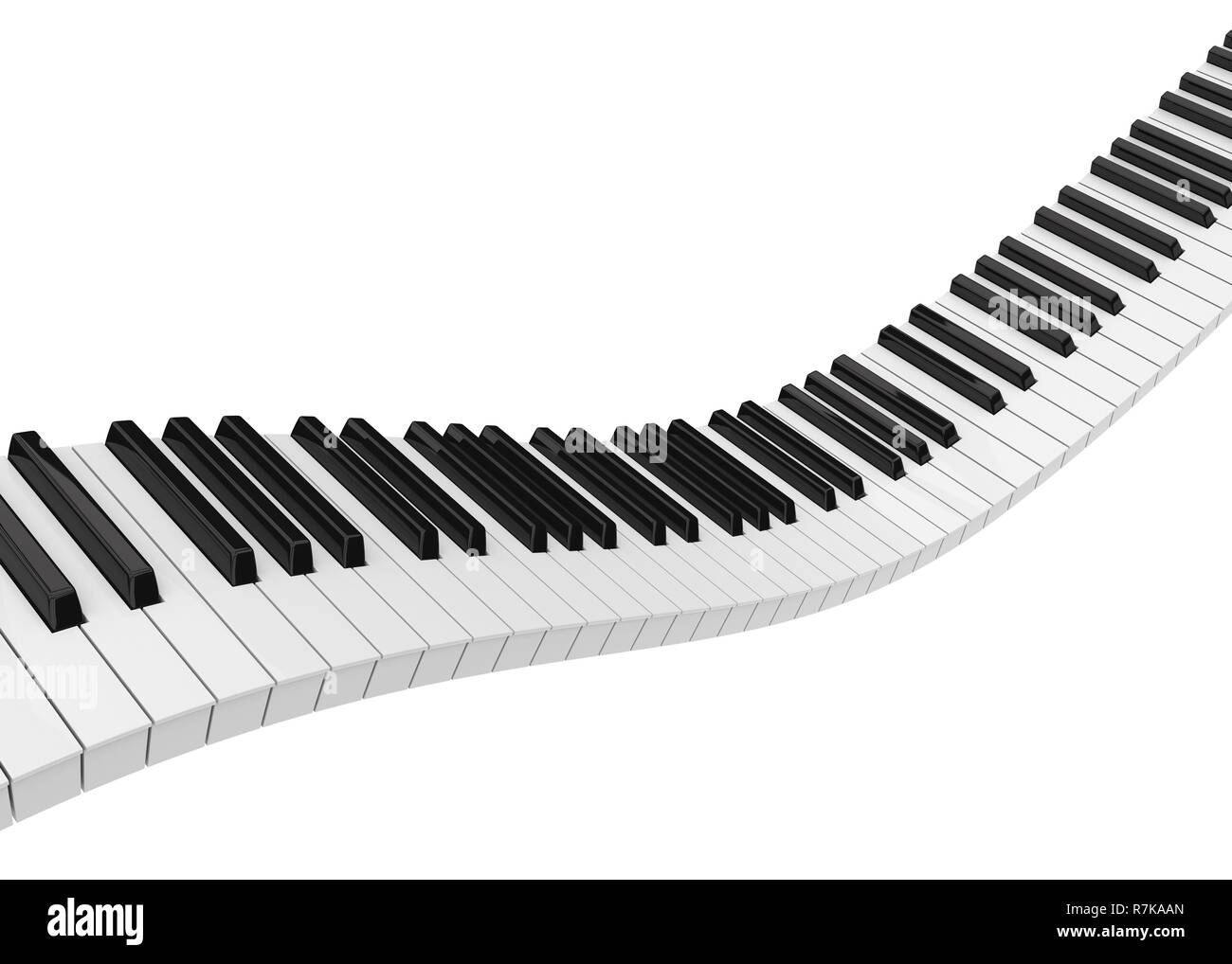 Piano Keys Isolated Stock Photo Alamy