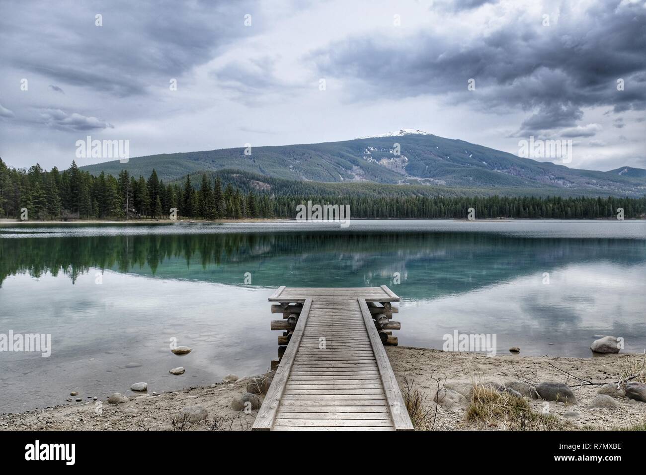 Lake Edith, Jasper Stock Photo Alamy