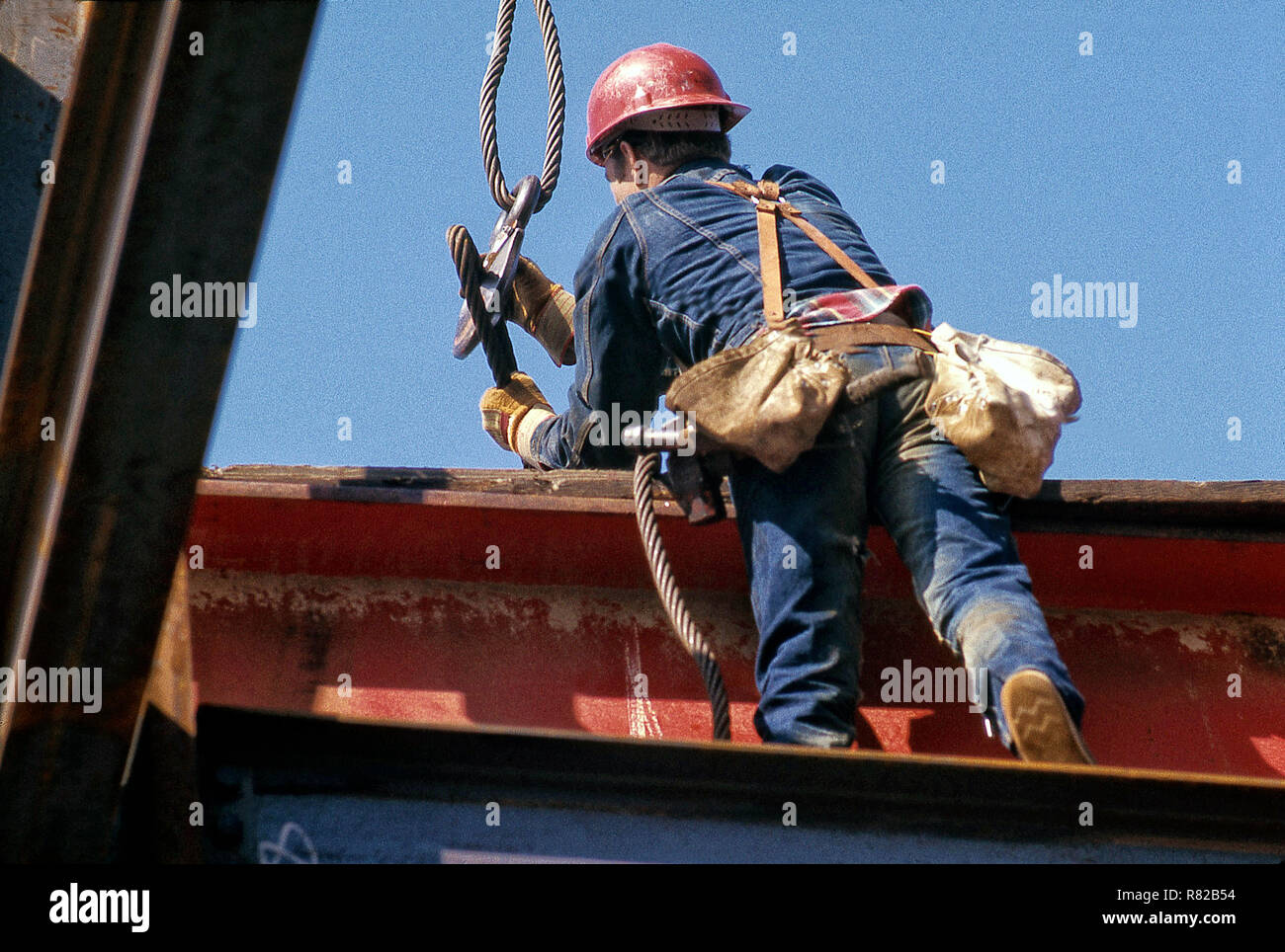 Steel Construction Workers Stock Photo Alamy