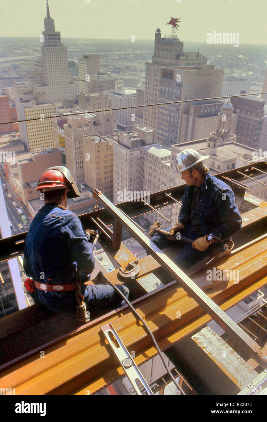 Steel Construction Workers Stock Photo Alamy