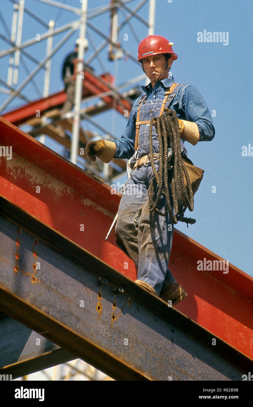 Steel Construction Workers Stock Photo Alamy