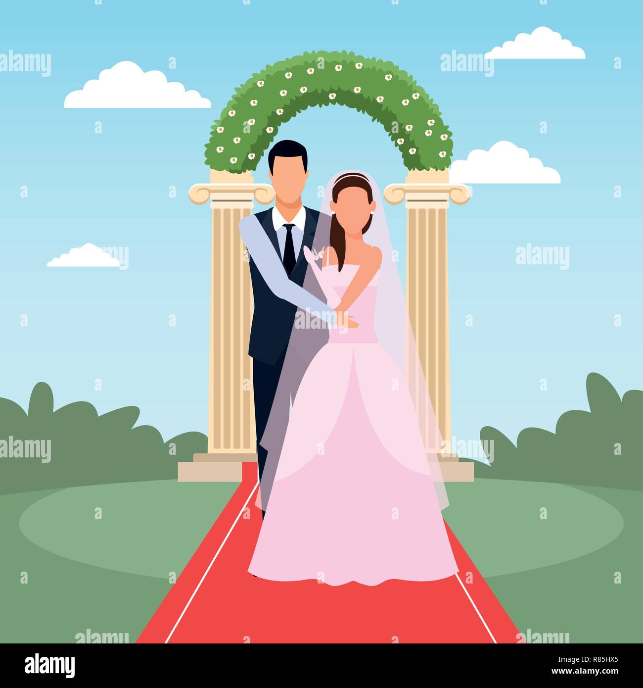Wedding Couple Cartoon 60 Photos