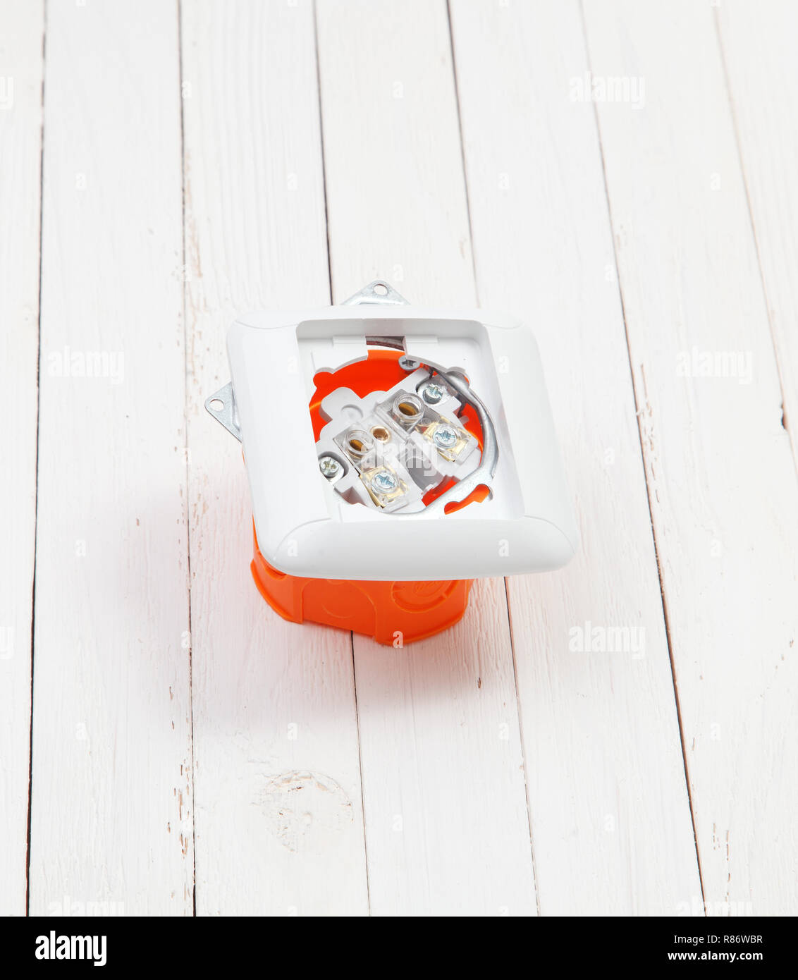 Electrical socket and an electrical wire Stock Photo - Alamy