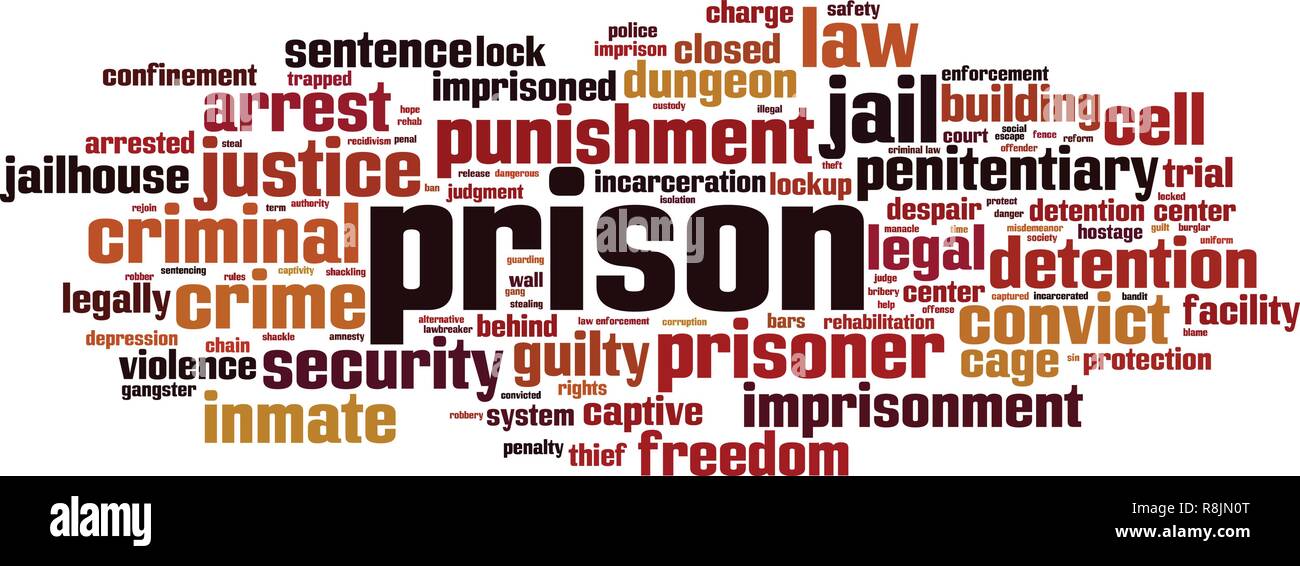 Prison word cloud concept. Vector illustration Stock Vector Image & Art