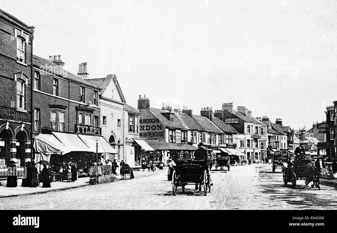 High Street, Redcar Stock Photo Alamy