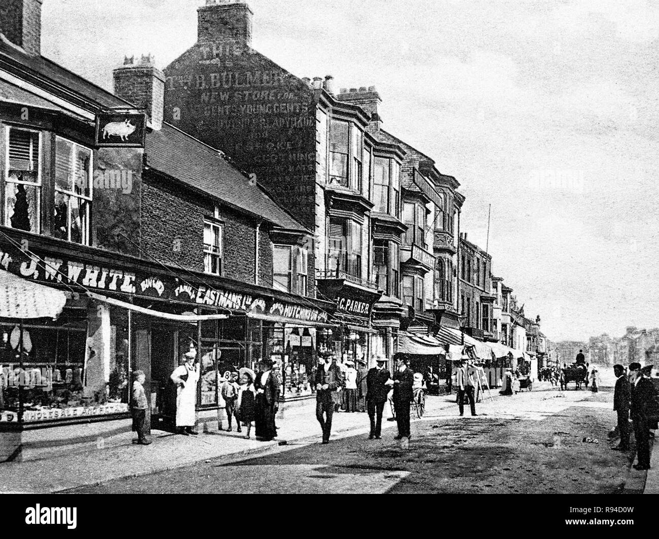 High Street, Redcar Stock Photo Alamy