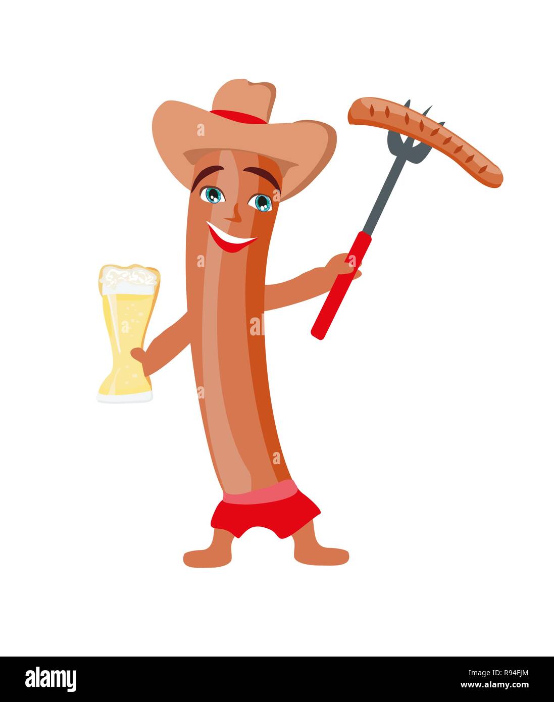 funny sausage character Stock Vector Image & Art Alamy