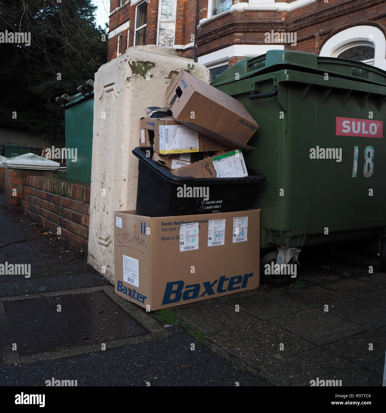Council Emptied Litter Bin High Resolution Stock Photography and Images Alamy