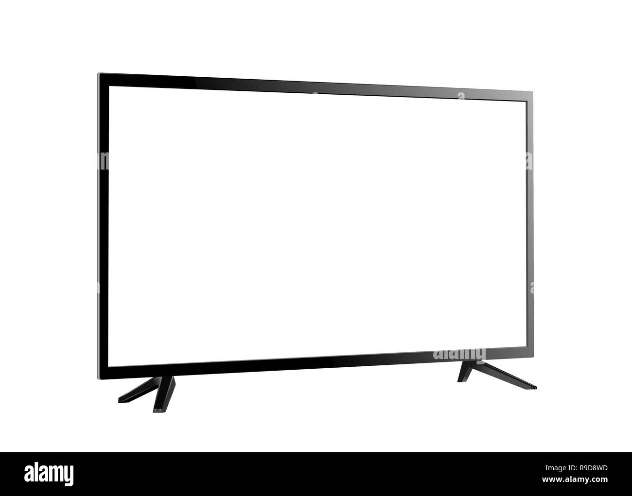 TV screen flat lcd led vector illustration Stock Vector Image & Art Alamy