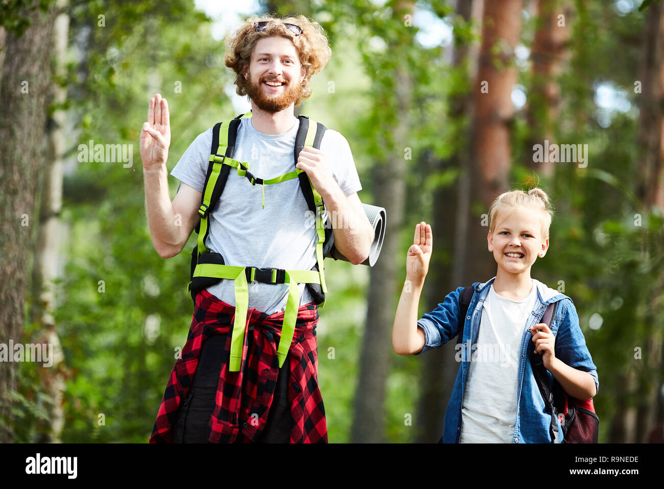 Guys with backpacks Stock Photo Alamy