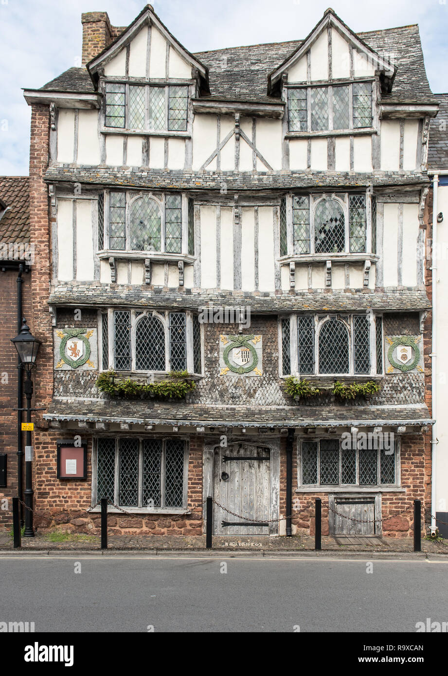 Tudor House, Exeter Stock Photo Alamy