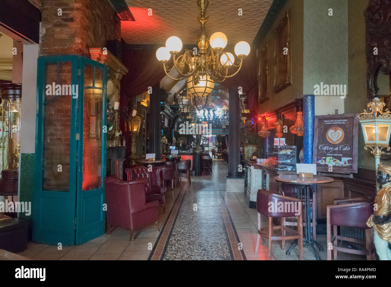 Dublin City Centre Inside Bar area Stock Photo Alamy
