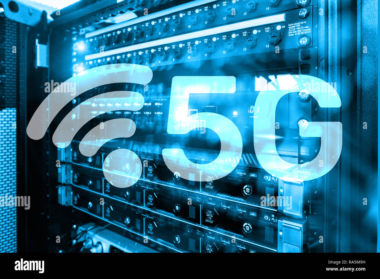 5G Fast Wireless connection Communication Mobile Technology