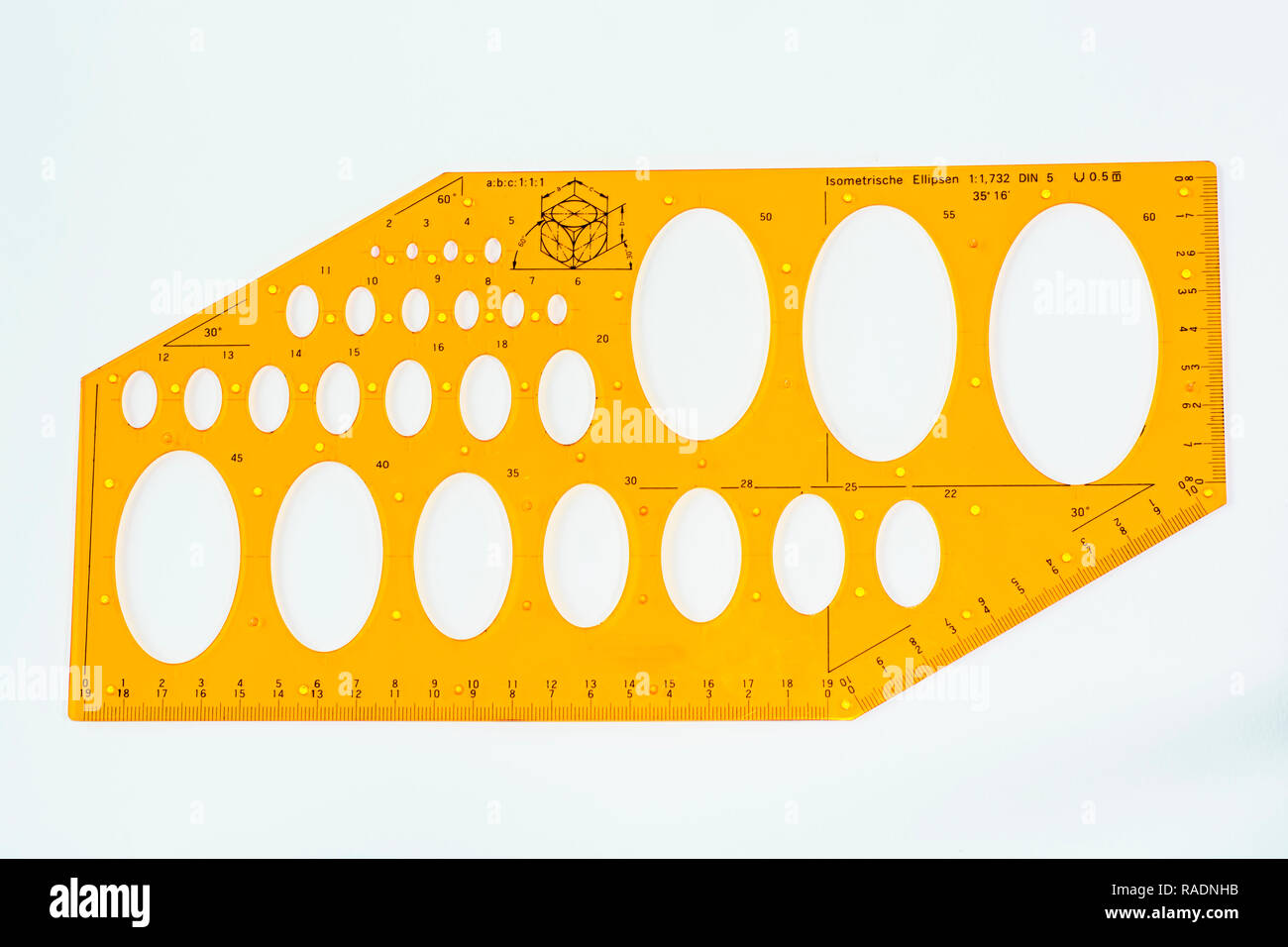 The drafting supplies on a white background Stock Photo Alamy