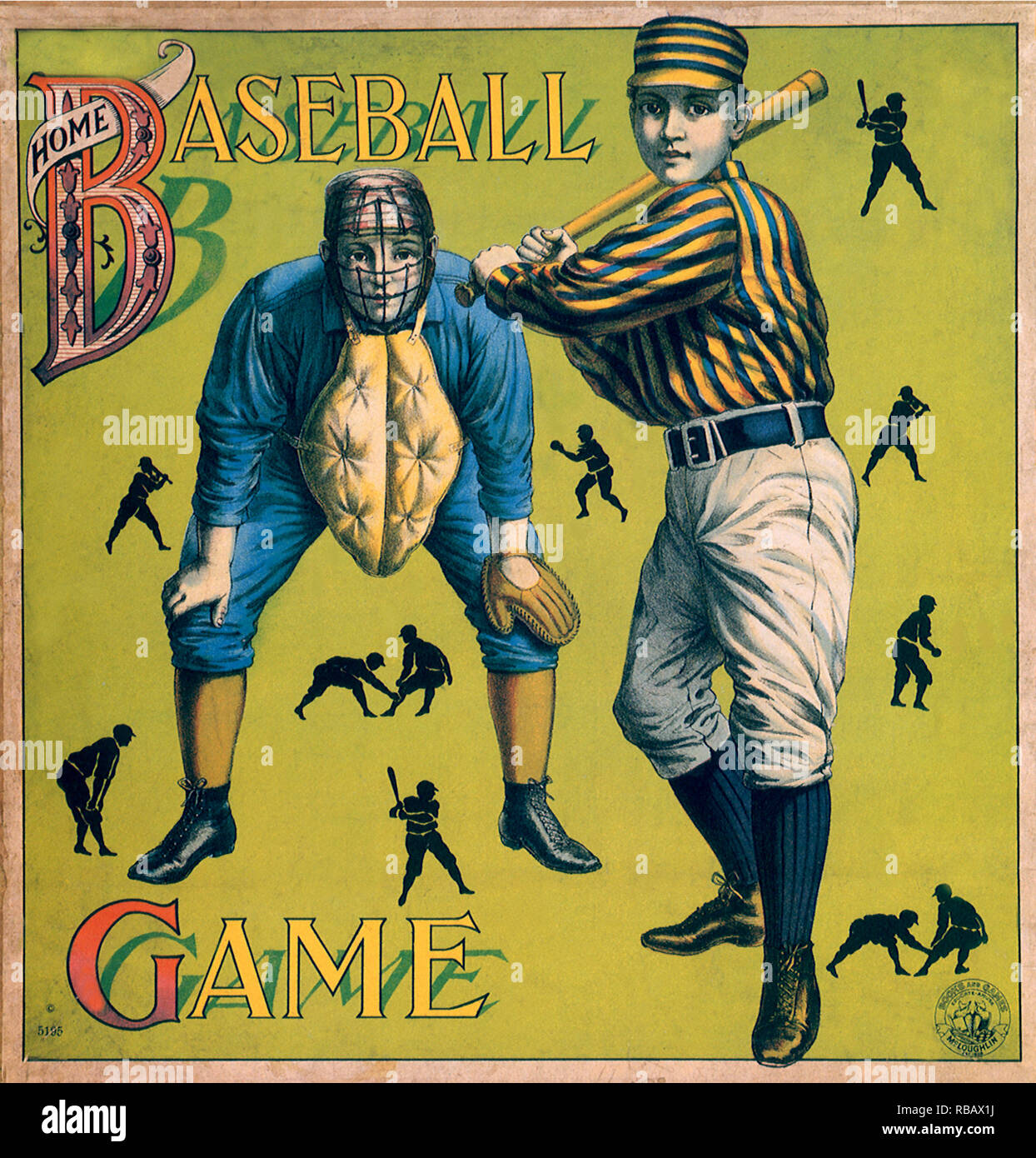 Batter and Catcher Stock Photo Alamy