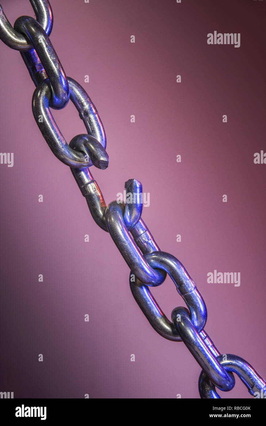 Weak Link in a Chain Stock Photo Alamy