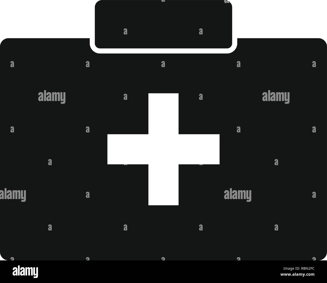 Vector First Aid Box Icon Stock Vector Image & Art Alamy