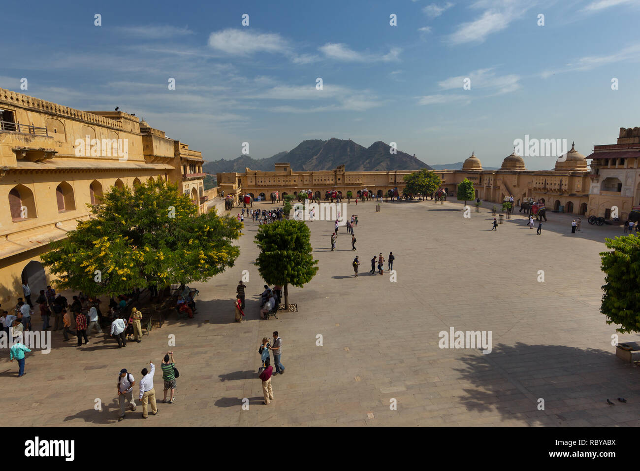 Amer Fort near Jaipur Stock Photo Alamy