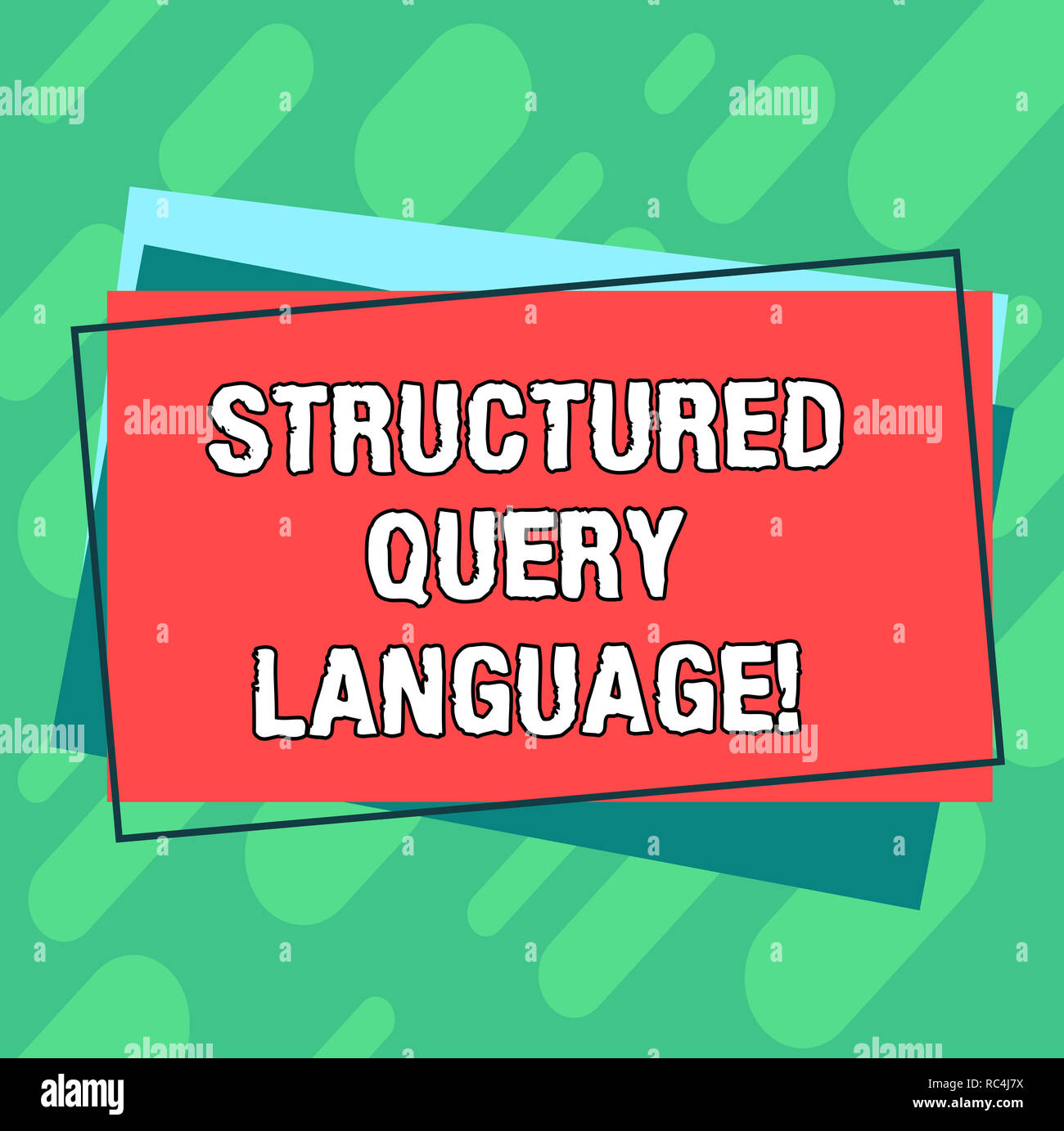 Word writing text Structured Query Language. Business concept for