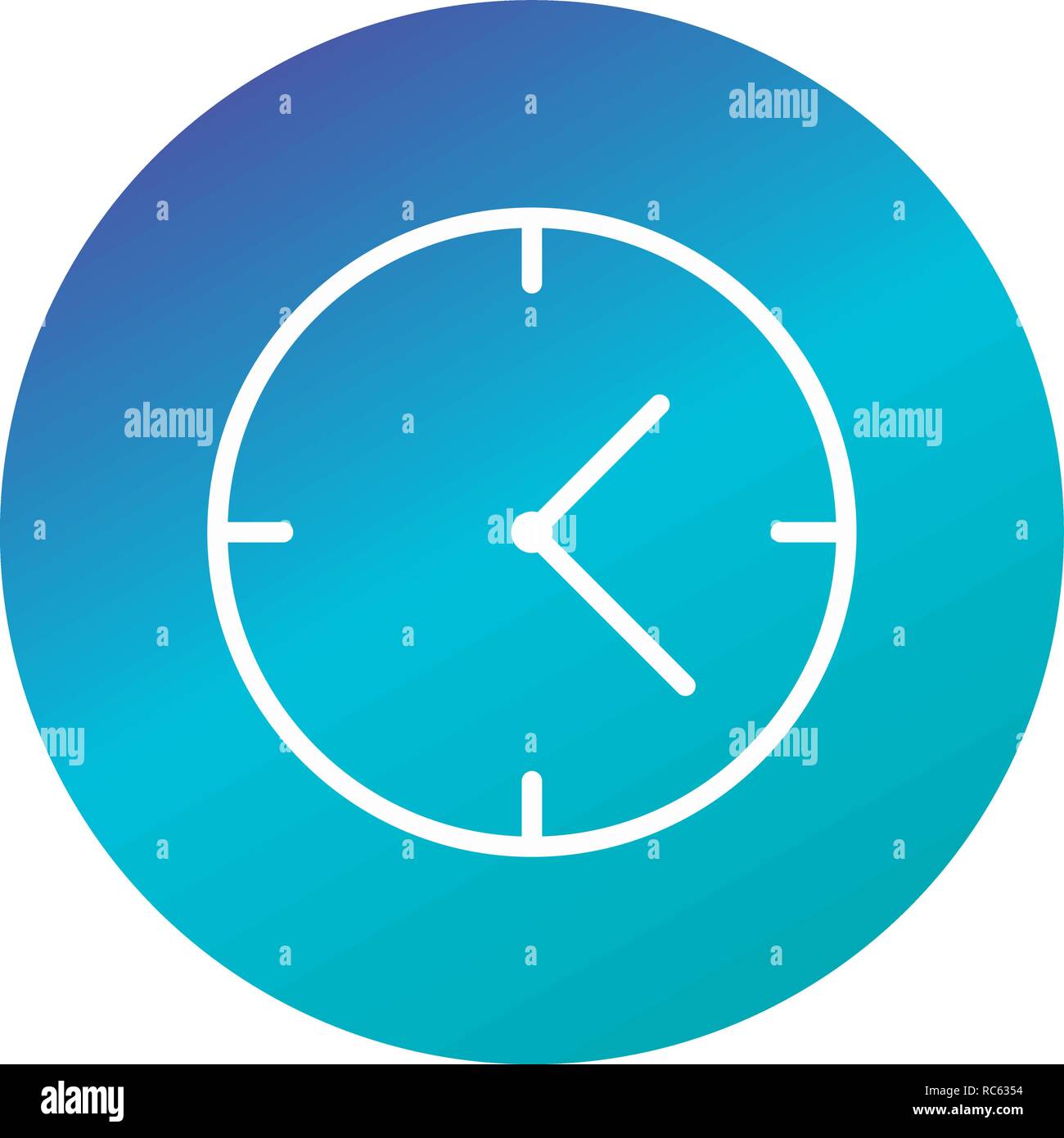 Vector Clock Icon Stock Vector Image & Art Alamy