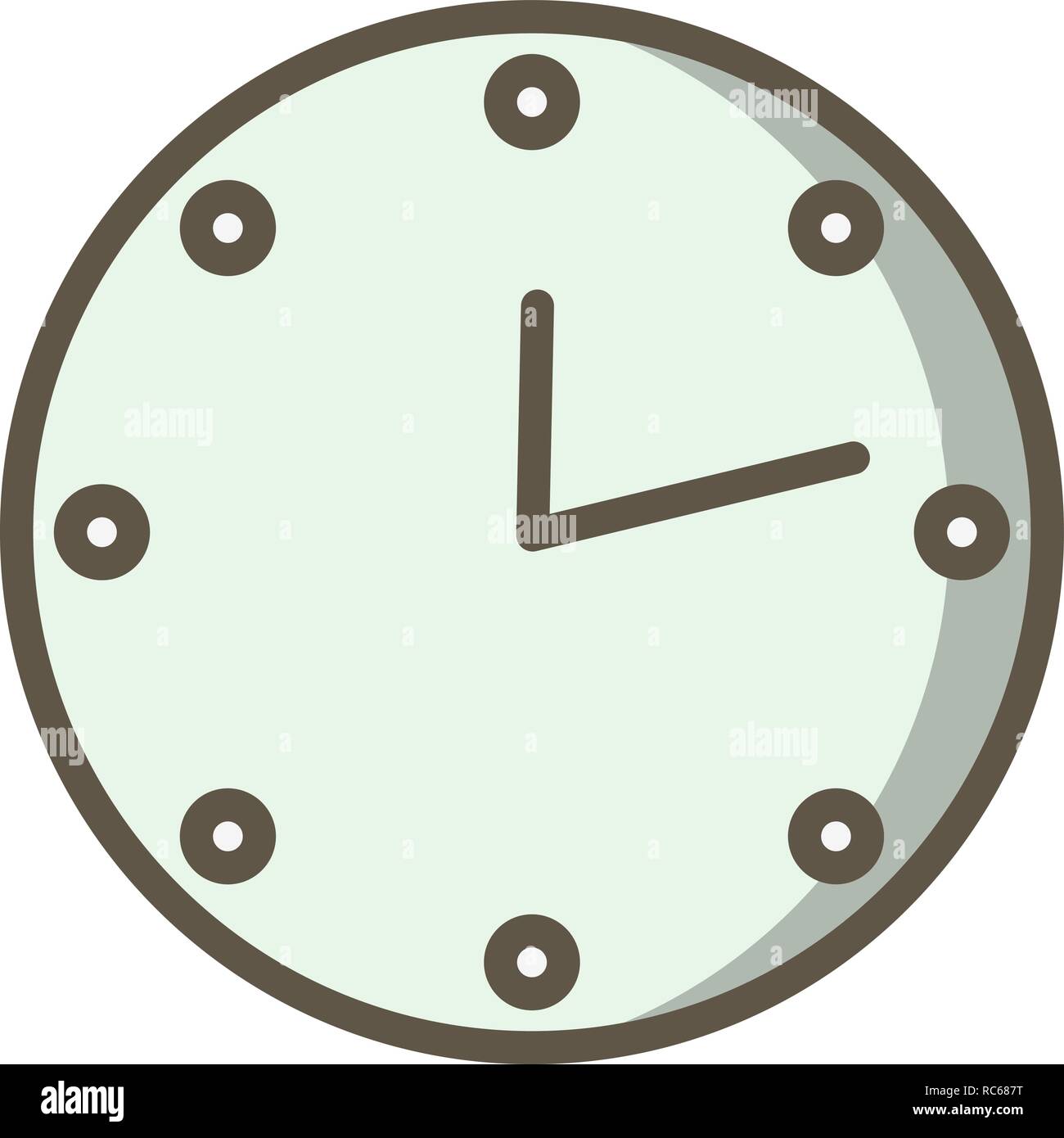 Vector Clock Icon Stock Vector Image & Art Alamy