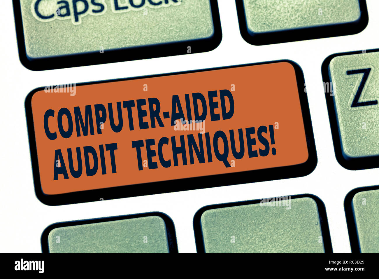 Handwriting text Computer Aided Audit Techniques. Concept meaning Using