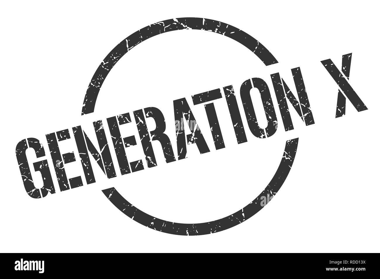 generation x black round stamp Stock Vector Image & Art Alamy
