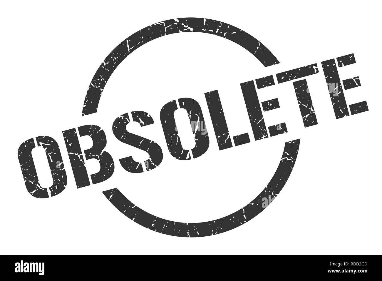 obsolete black round stamp Stock Vector Image & Art Alamy