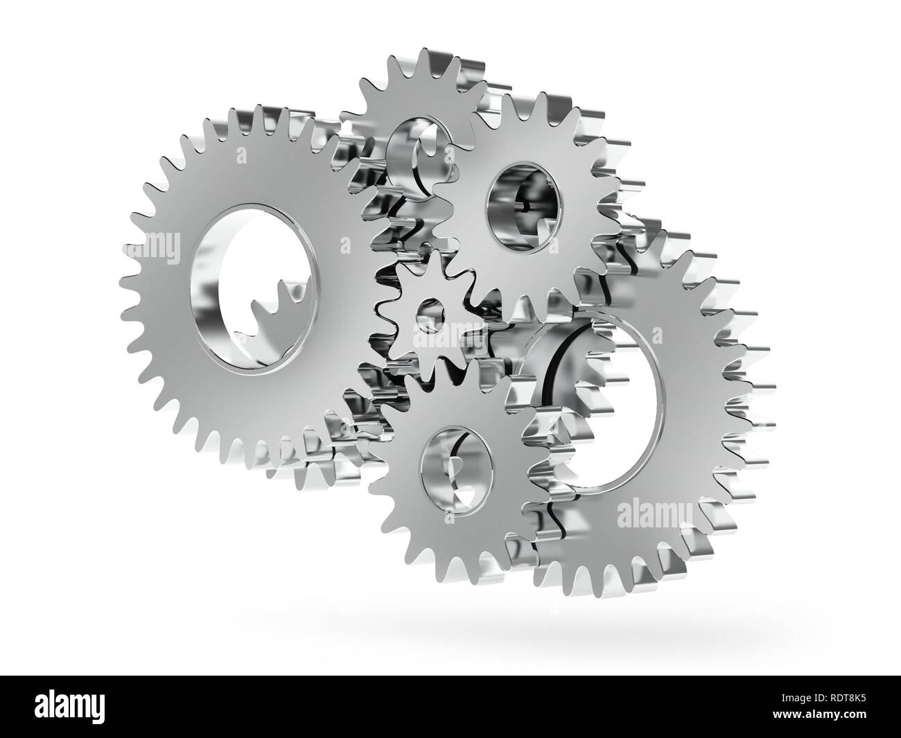 Engineering gears white background hires stock photography and images