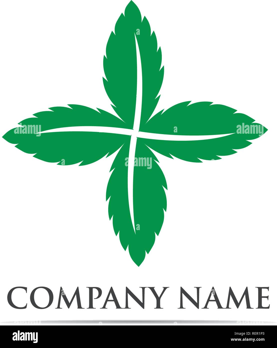 Mint leaf logo and symbol Stock Vector Image & Art Alamy