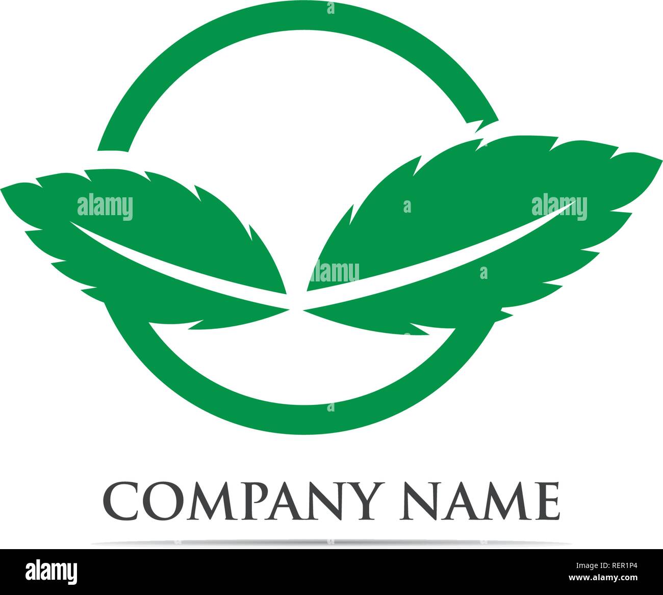 Mint leaf logo and symbol Stock Vector Image & Art Alamy