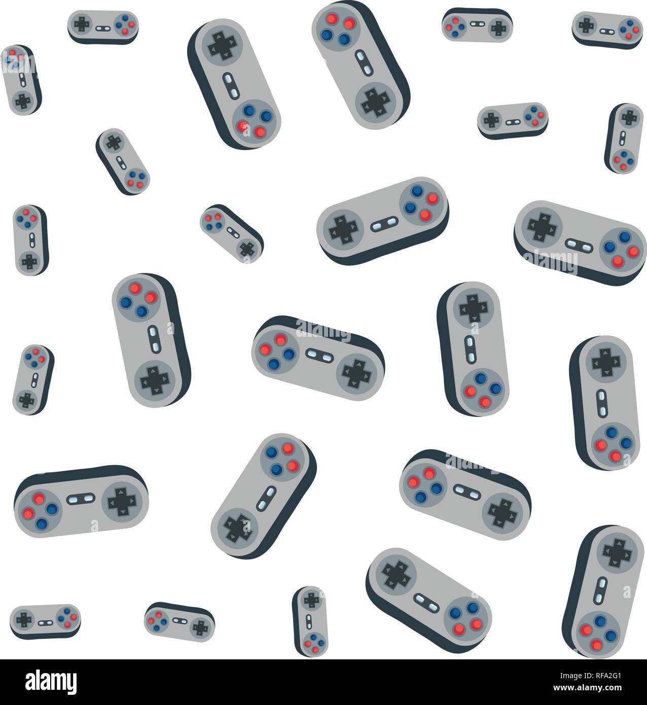 controls play video game background vector illustration Stock Vector