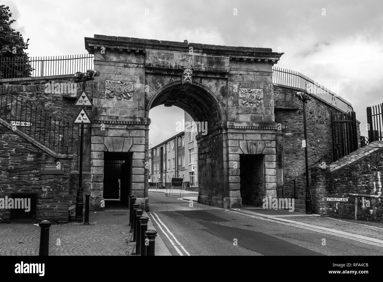 Belfast street Black and White Stock Photos & Images Alamy