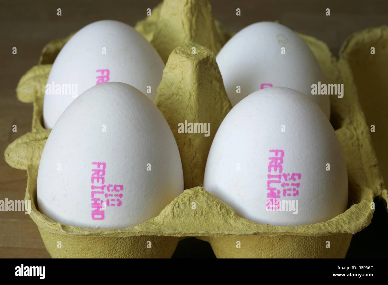 Organic freerange eggs Stock Photo Alamy