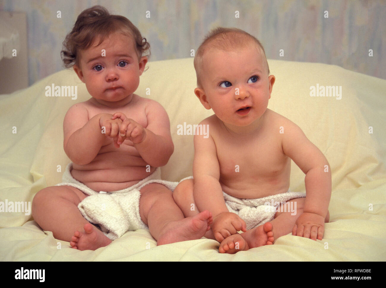 two babies fighting Stock Photo Alamy