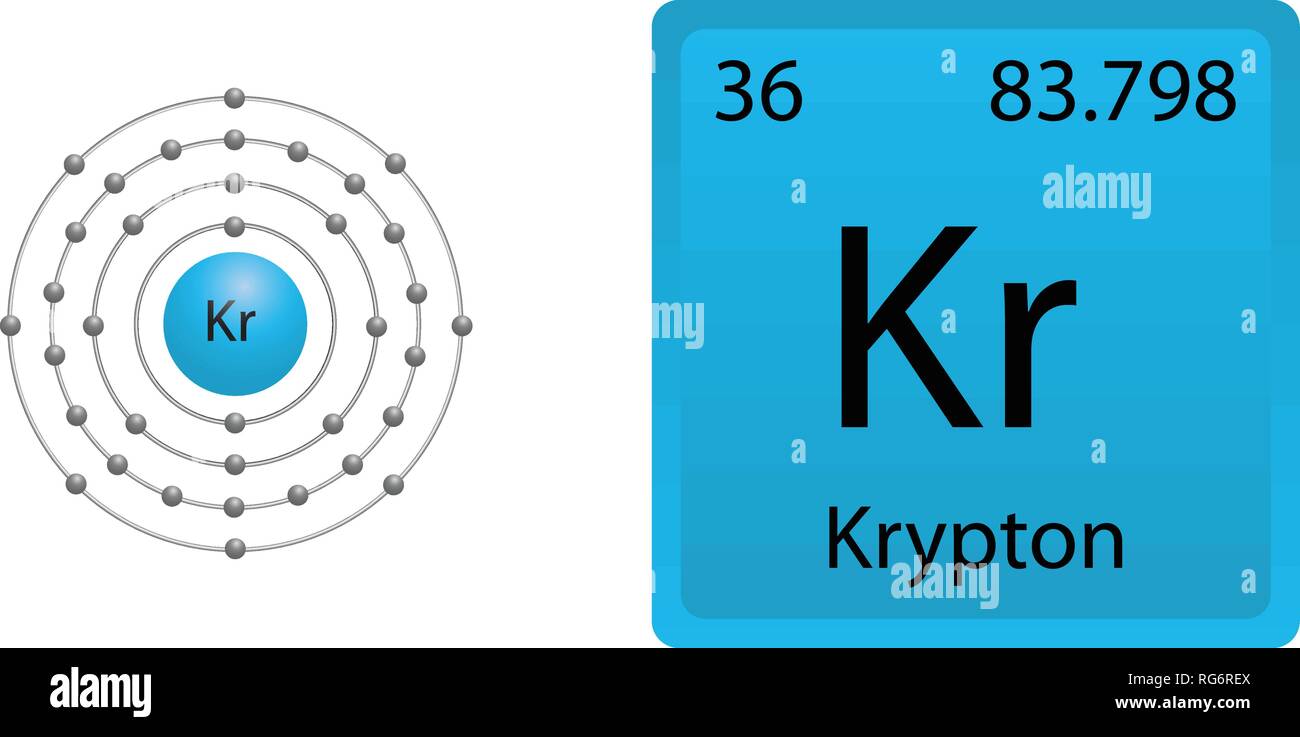 Krypton symbol Stock Vector Images Alamy