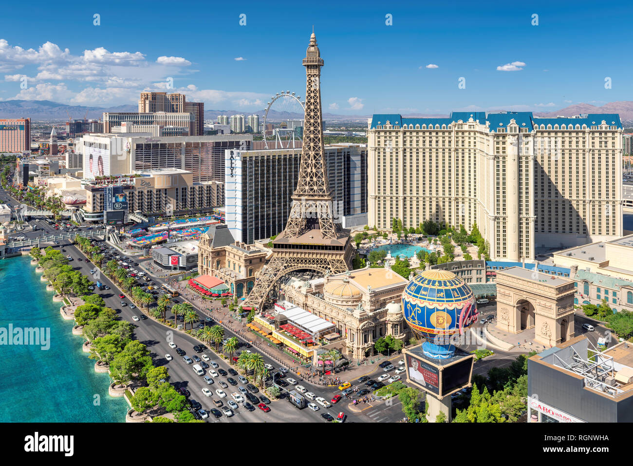 Las Vegas skyline Stock Photo Alamy