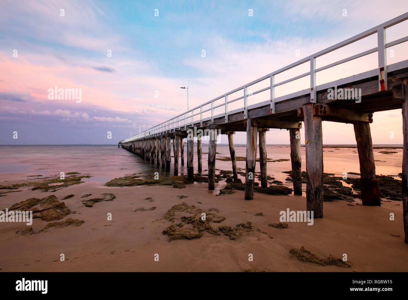 Point Lonsdale Pier Stock Photo Alamy